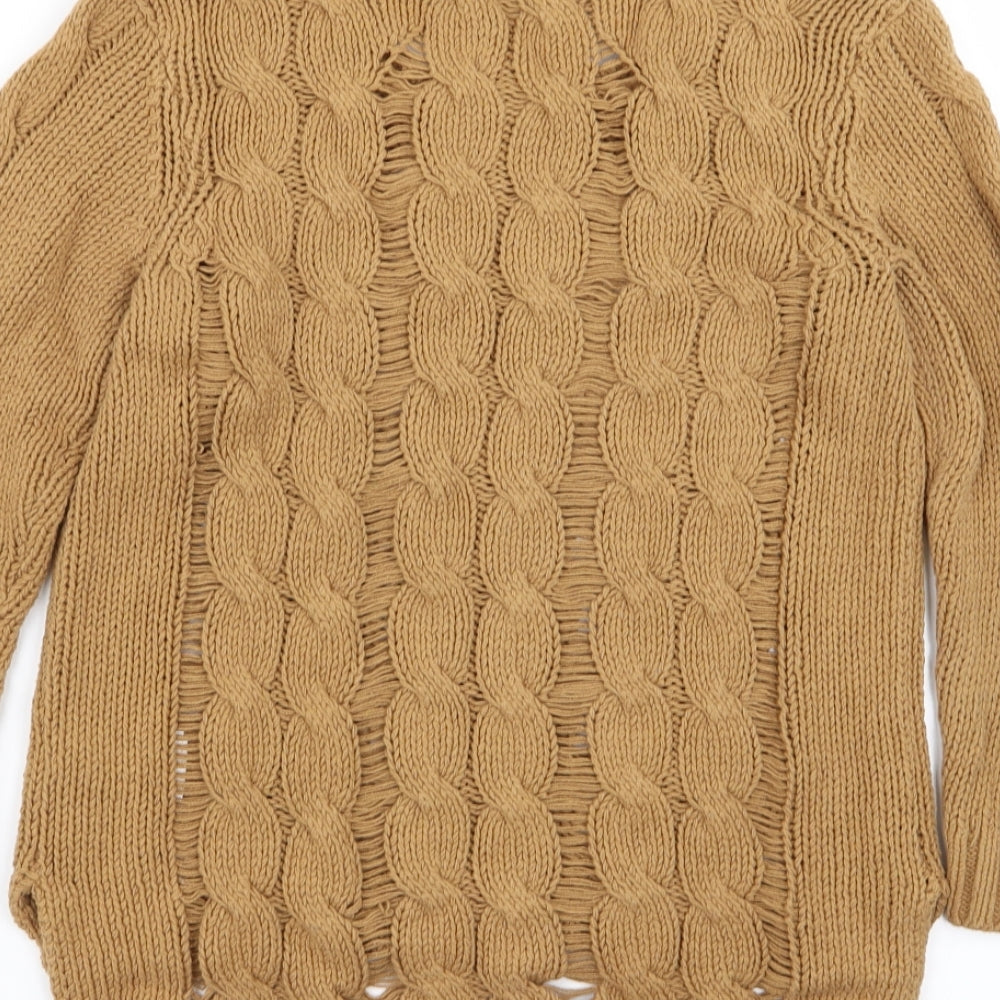 H&M Womens Brown Pullover Jumper Size XS