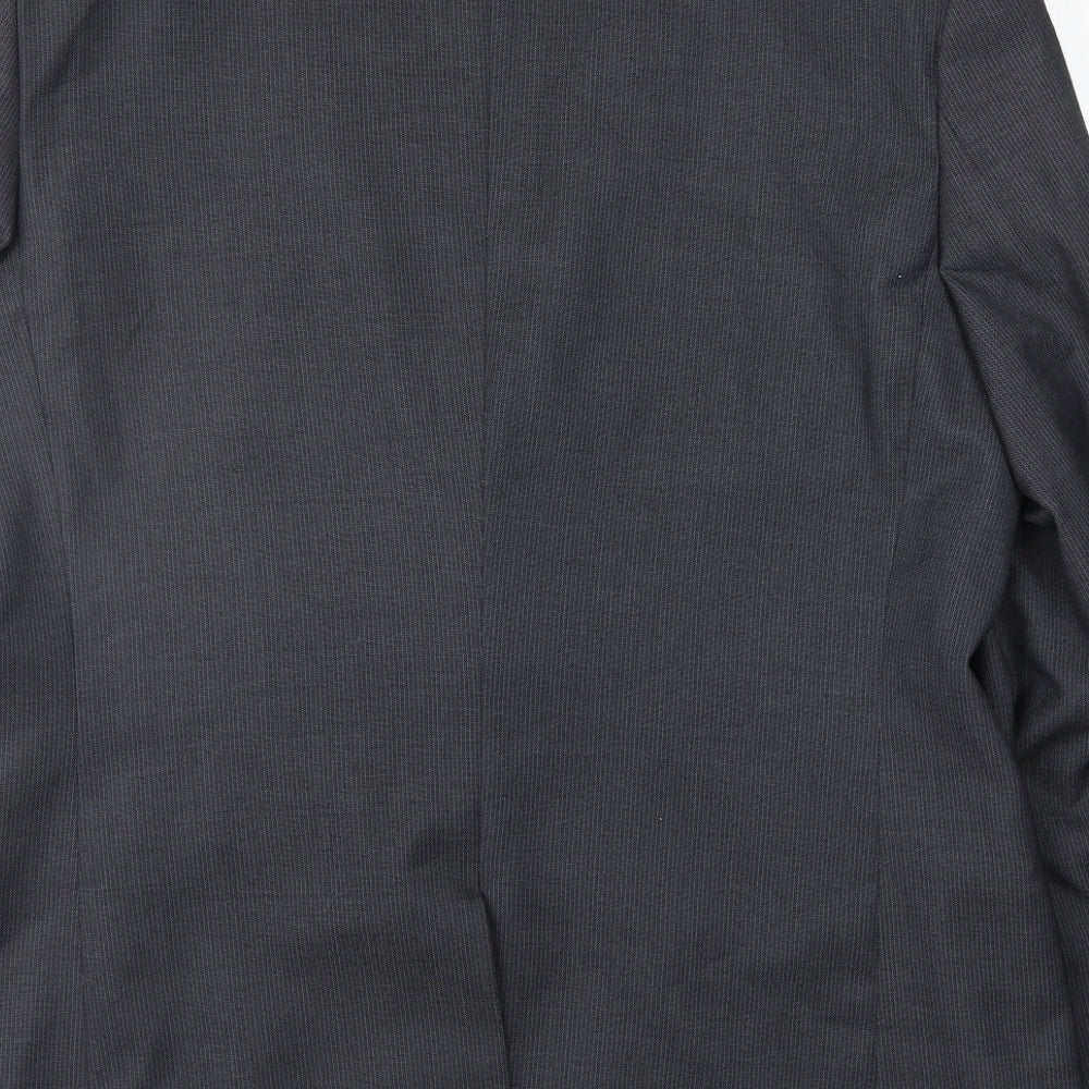Marks & Spencer Mens Grey Striped Jacket Suit Jacket Size 42