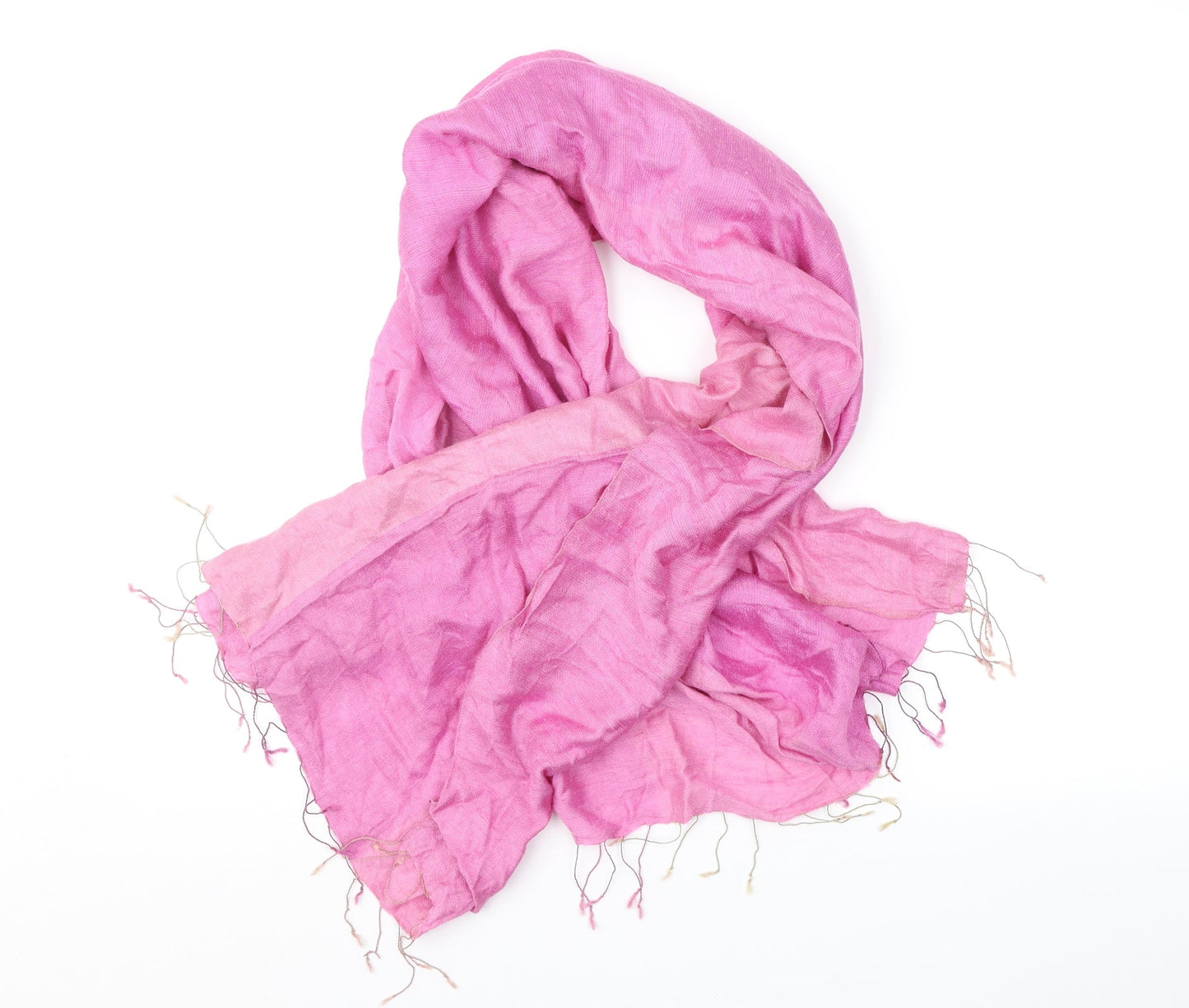 Preworn Womens Pink Geometric Shawl/Wrap
