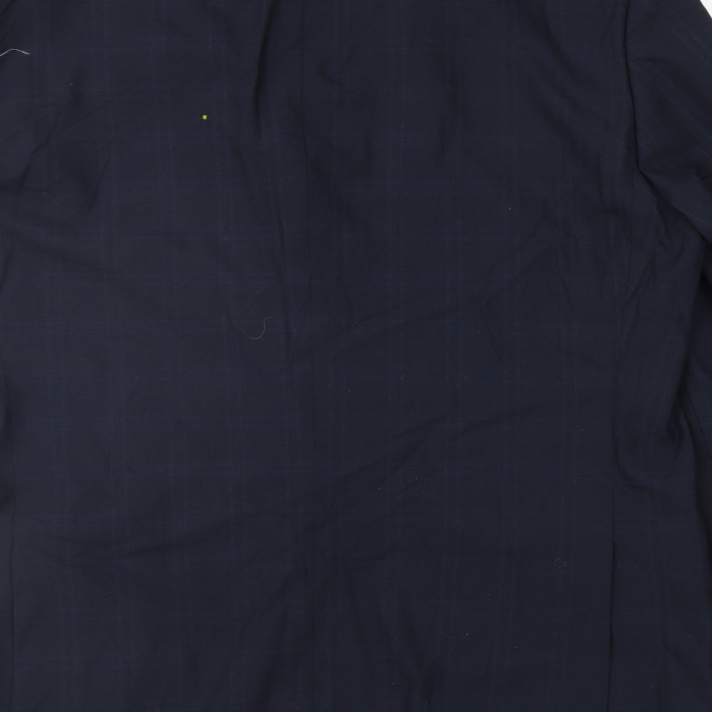 Marks & Spencer Mens Blue Striped Jacket Suit Jacket Size 44
