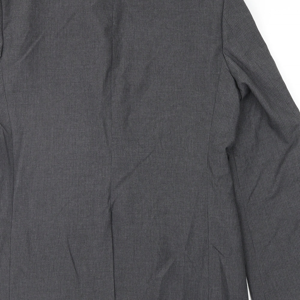 F&F Mens Grey Striped Jacket Suit Jacket Size 38