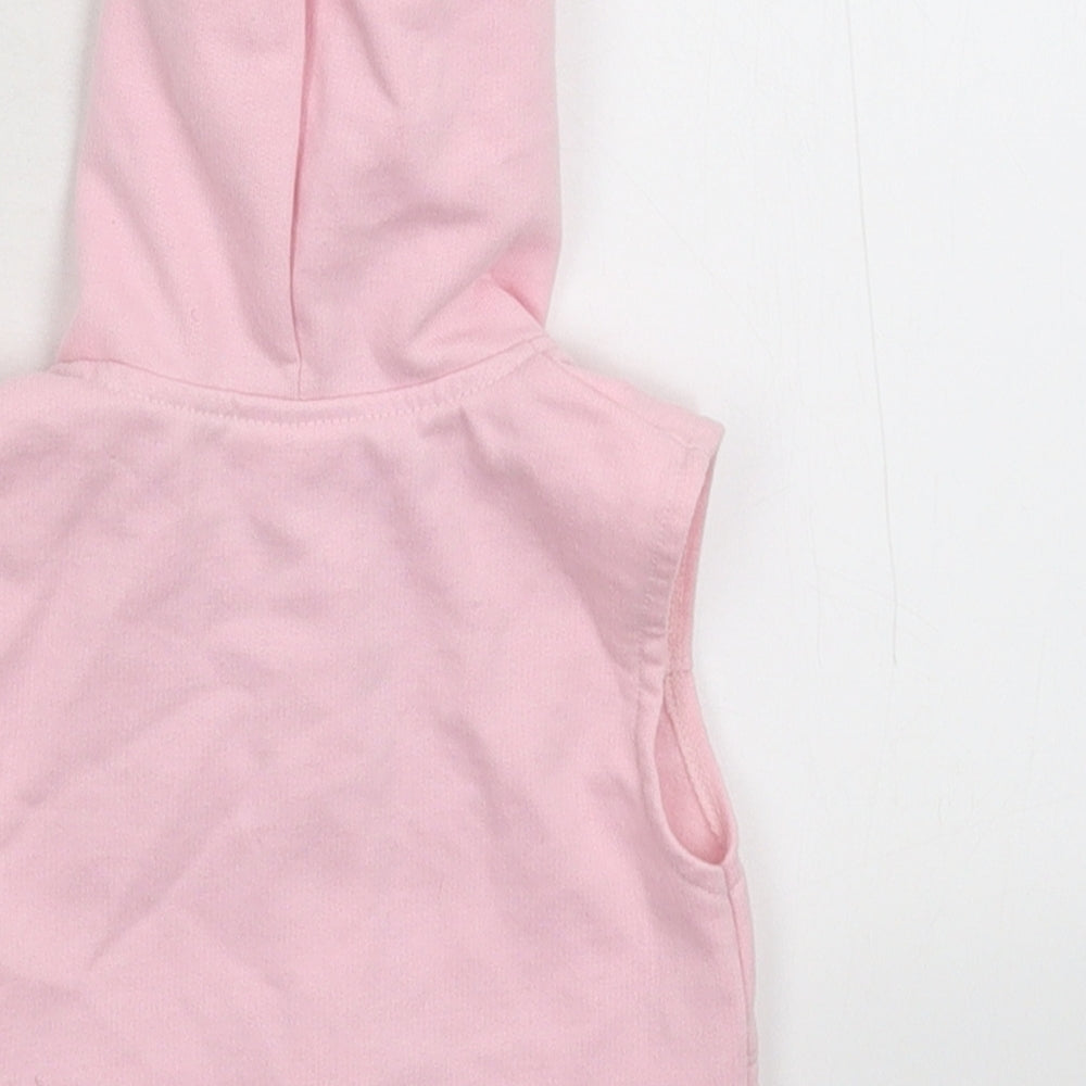 Mini Chic Girls Pink Gilet Jacket Size 0-3 Months