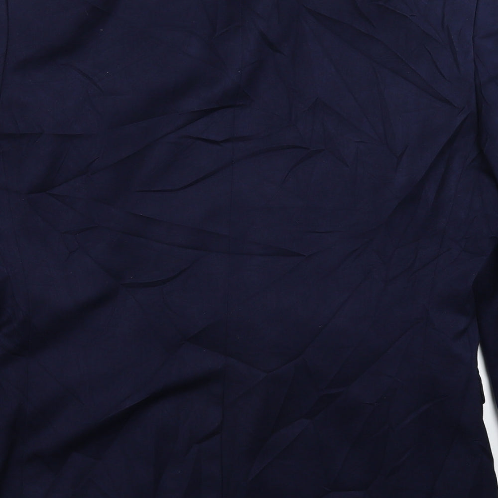 Burton Mens Blue Jacket Suit Jacket Size 40