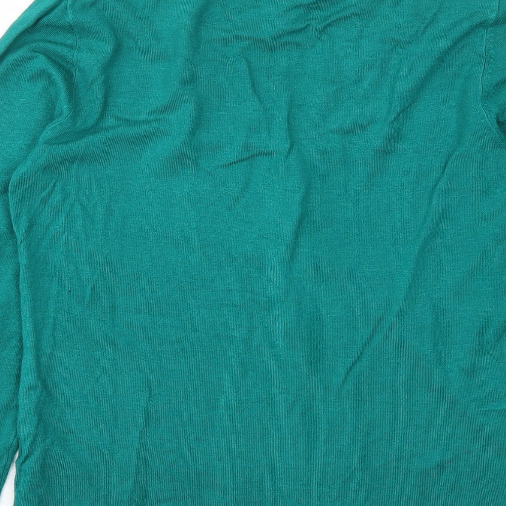 PER UNA Womens Green Pullover Jumper Size 10