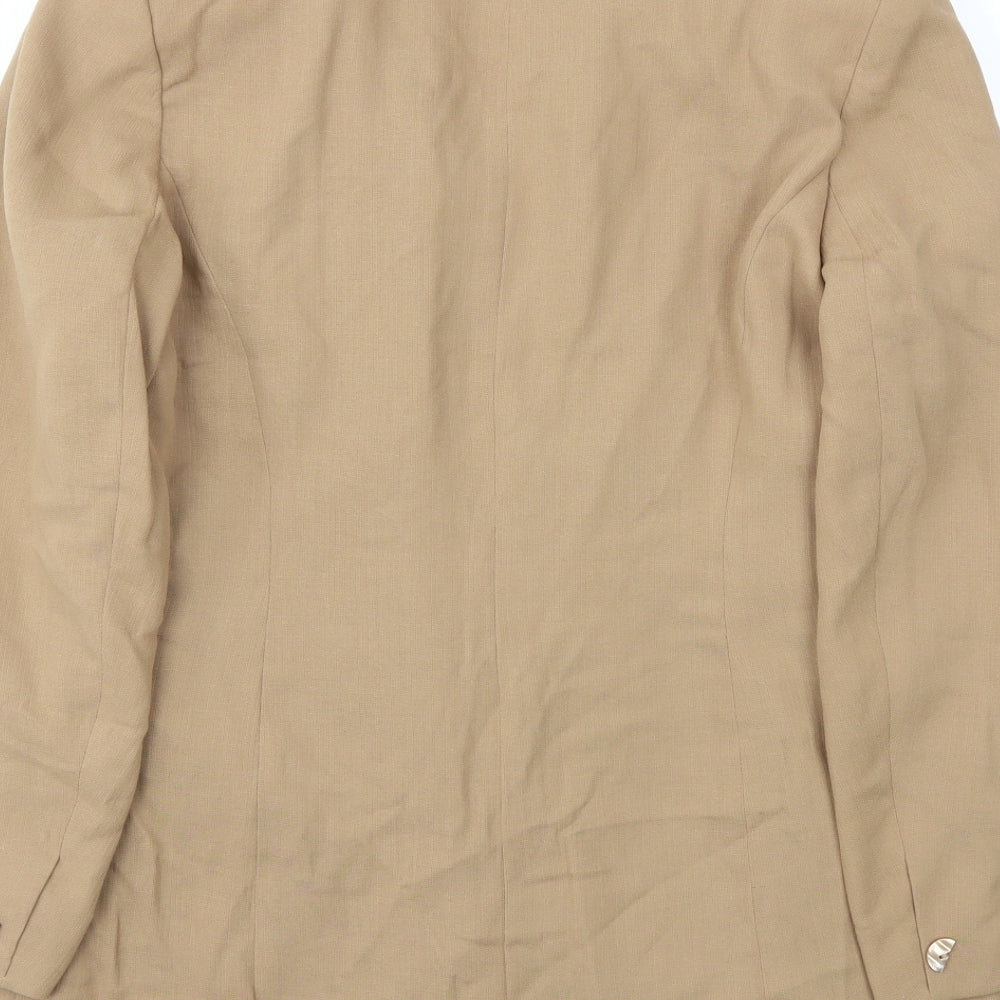 Preworn Womens Beige Jacket Blazer Size 14