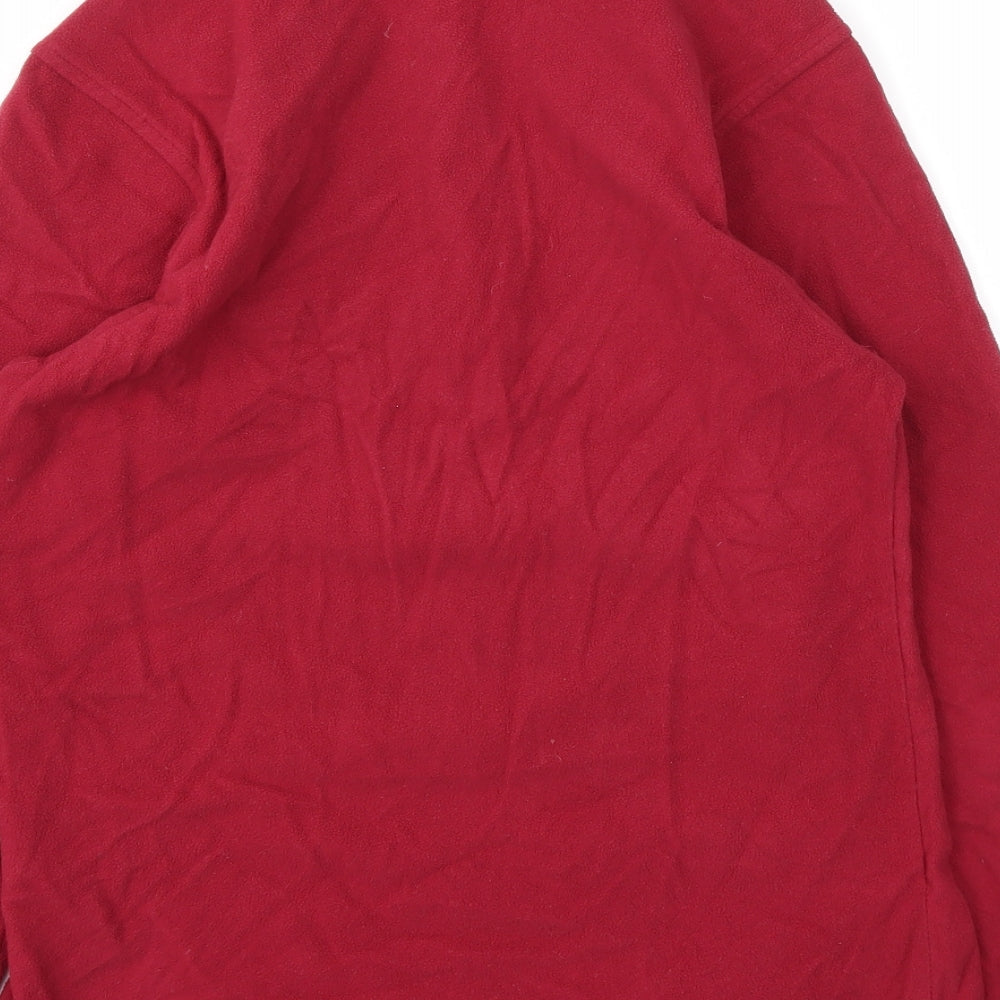 Preworn Womens Red Full Zip Jumper Size 12