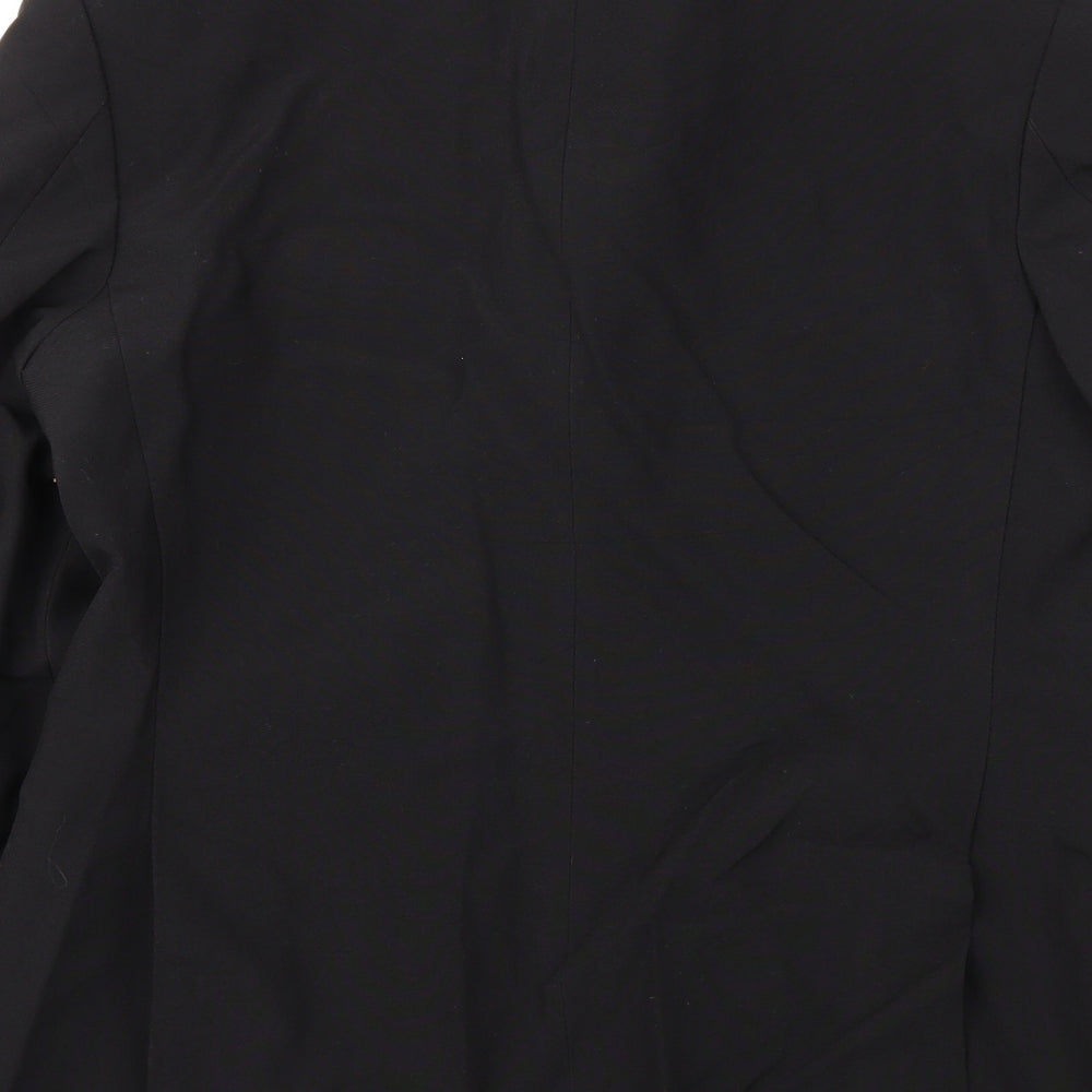 Preworn Mens Black Jacket Blazer Size 40