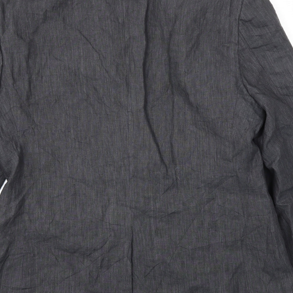 Topman Mens Grey Jacket Blazer Size 42