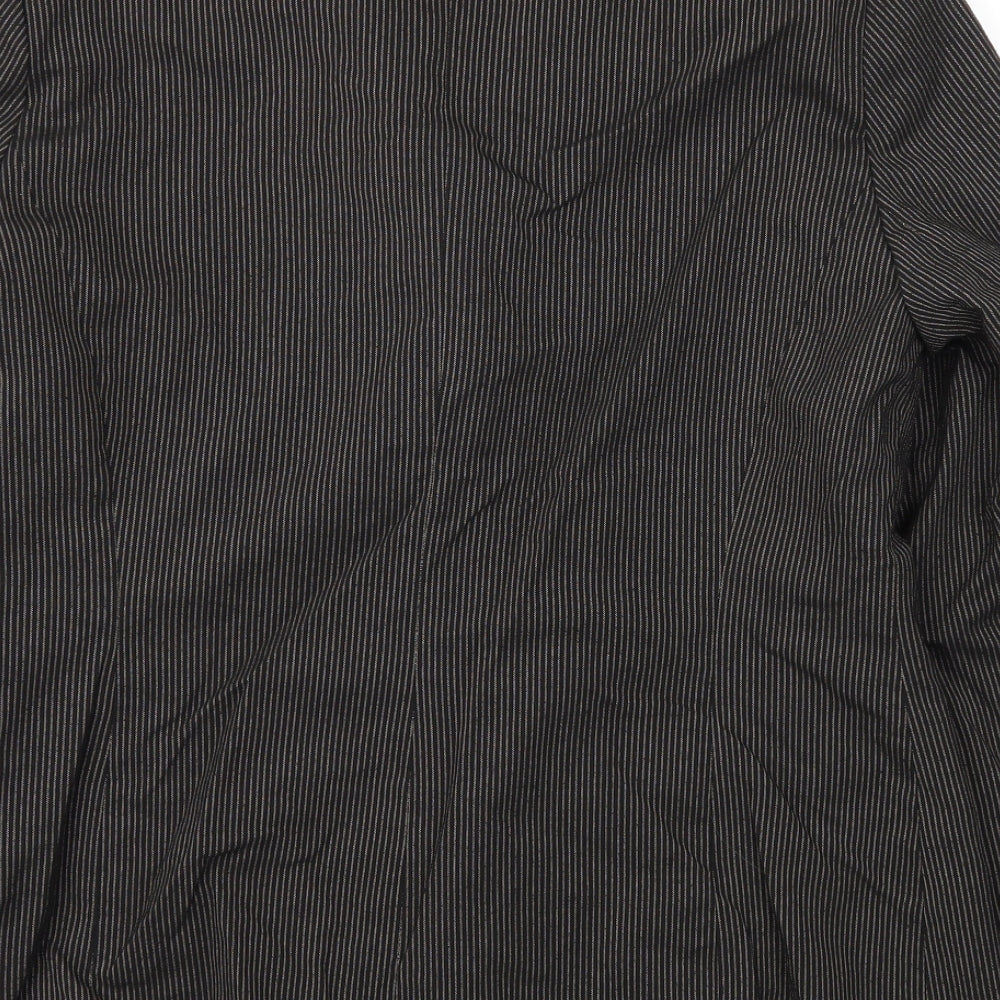 et vous Womens Brown Jacket Blazer Size 14