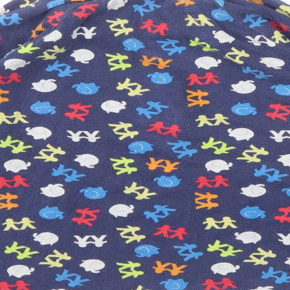 Matalan Boys Blue Animal Print Basic T-Shirt Size 8-9 Years