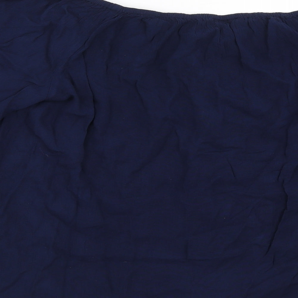 Zudio Womens Blue Basic Blouse Size L