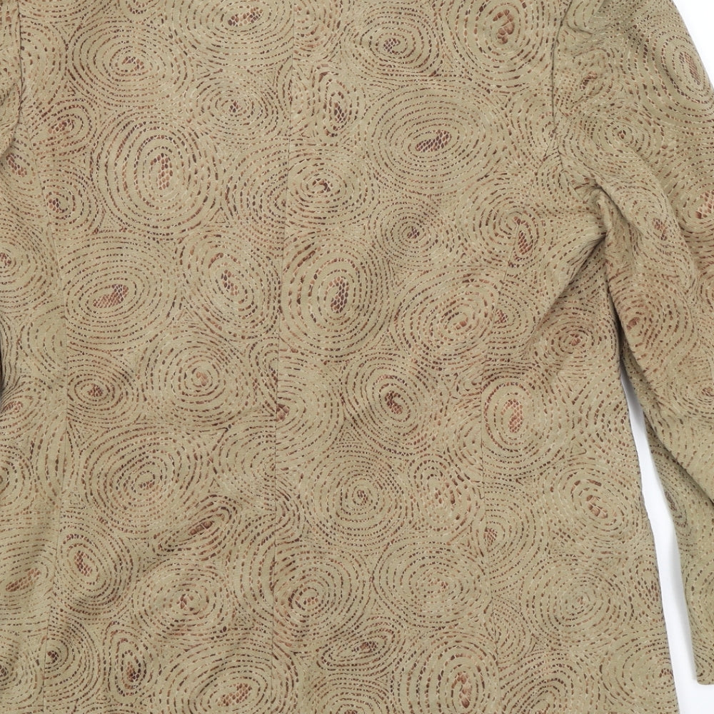 Mexican Gold Womens Gold Jacket Blazer Size 14