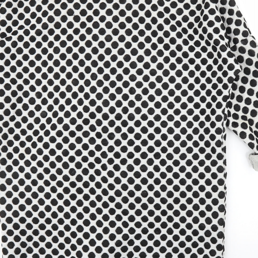 Preworn Womens Black Polka Dot Cardigan Jumper Size M