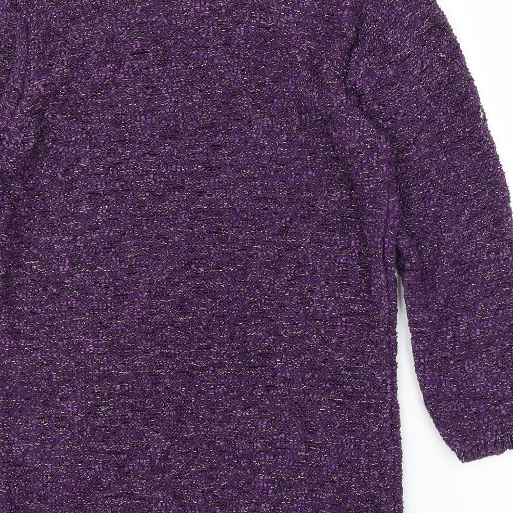 Bonmarché Womens Purple Pullover Jumper Size M
