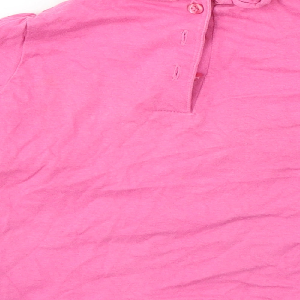 Preworn Girls Pink Basic T-Shirt Size 12-18 Months