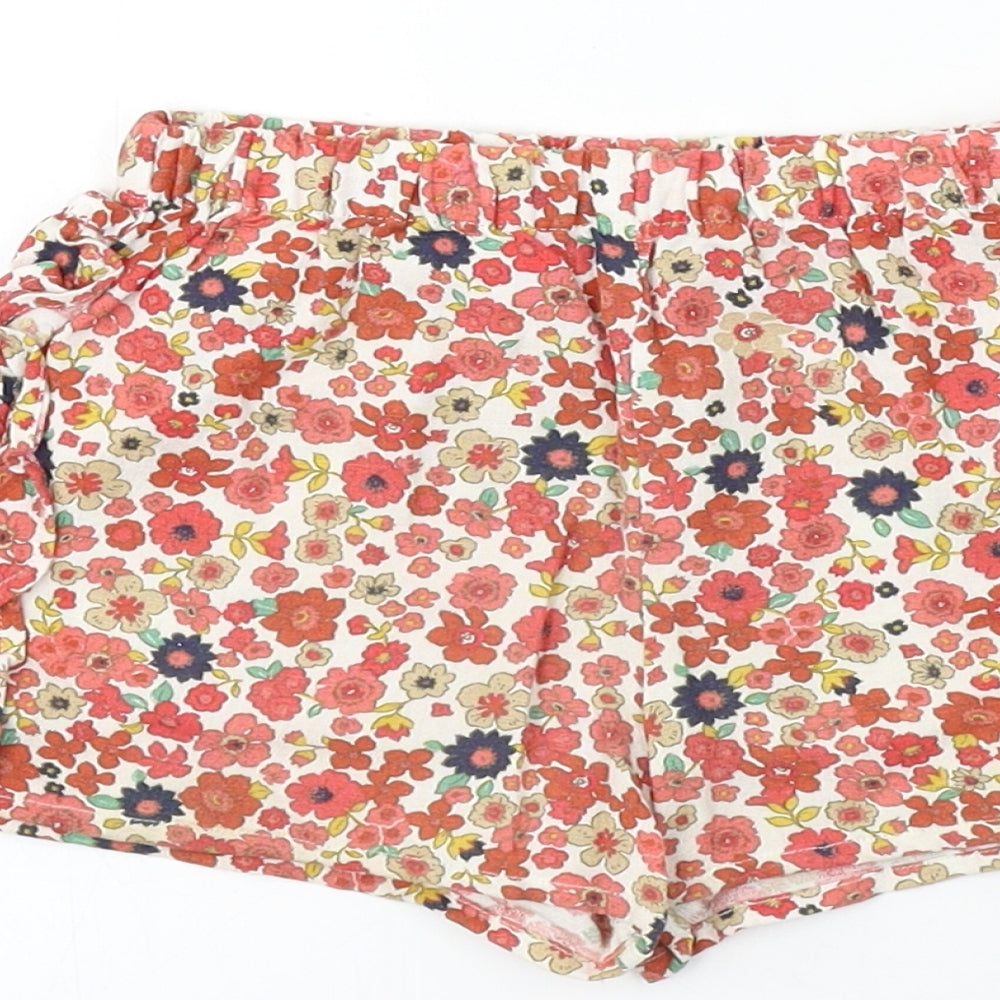 Matalan Girls Red Floral Cropped Size 3-6 Months
