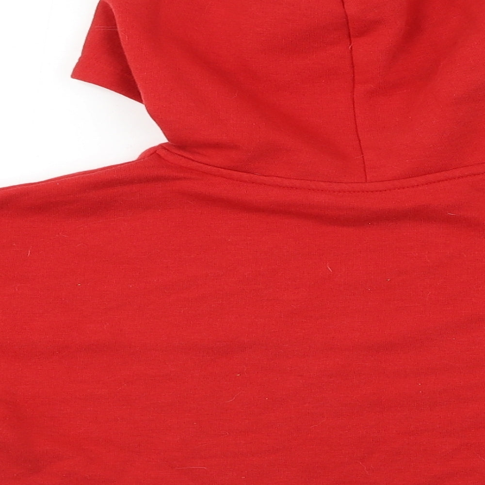 Candy Womens Red Pullover Hoodie Size 10