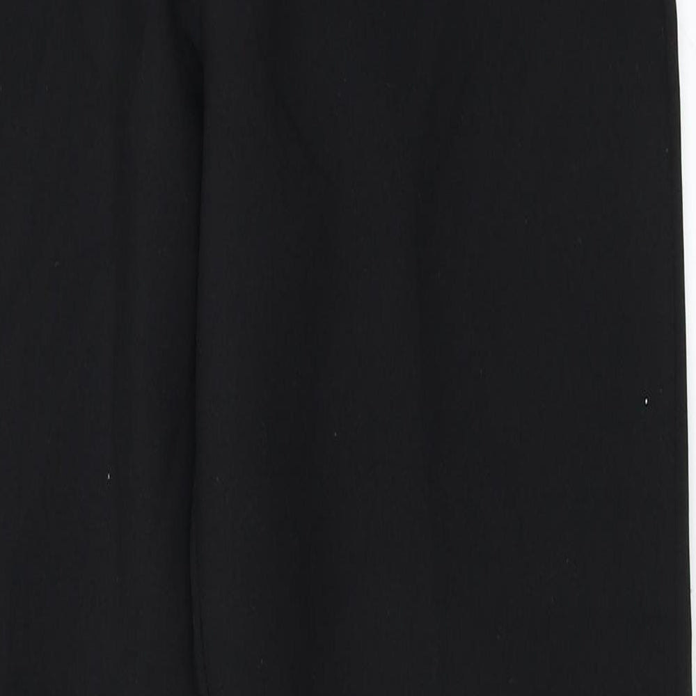 Preworn Womens Black Trousers Size 10 L24 in