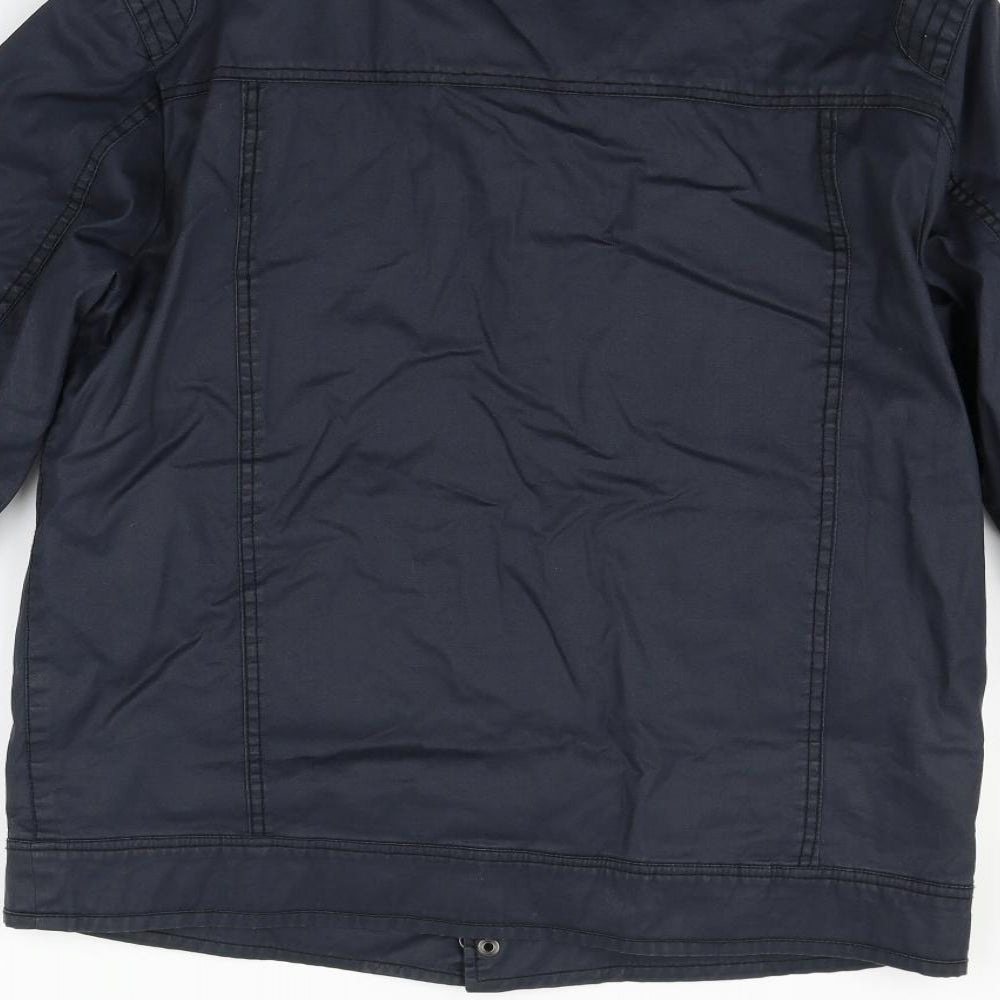 St George Womens Blue Jacket Coat Size M