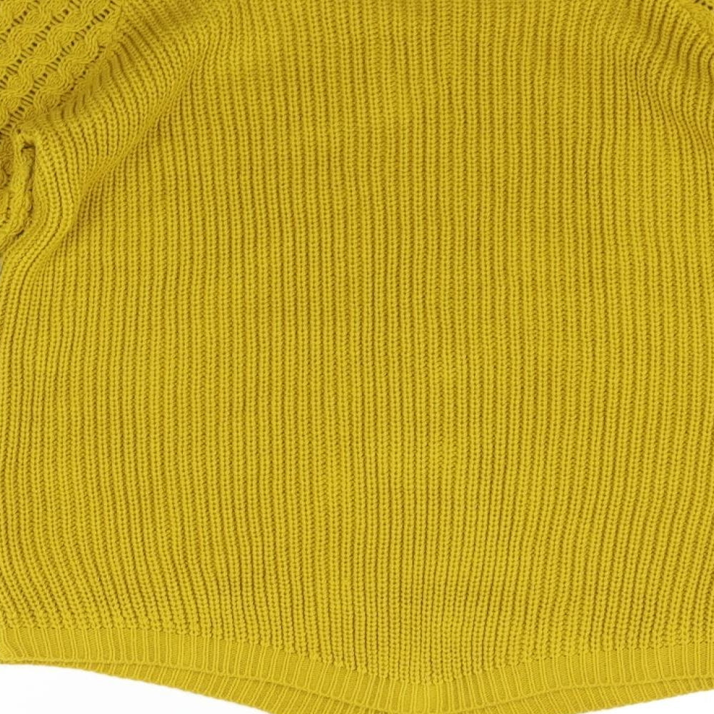 Select Womens Yellow Pullover Jumper Size M