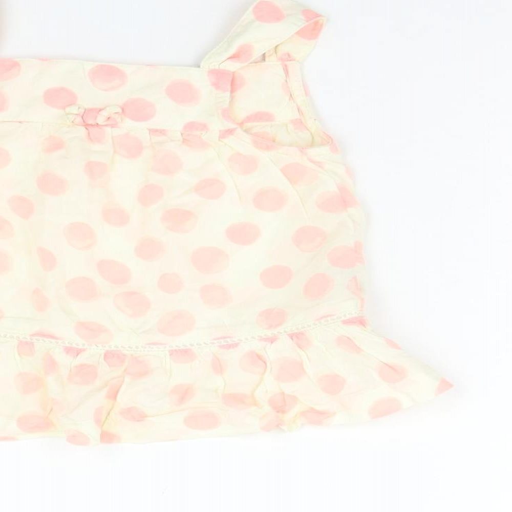 FRED & FLO Girls Beige Geometric A-Line Size 12-18 Months