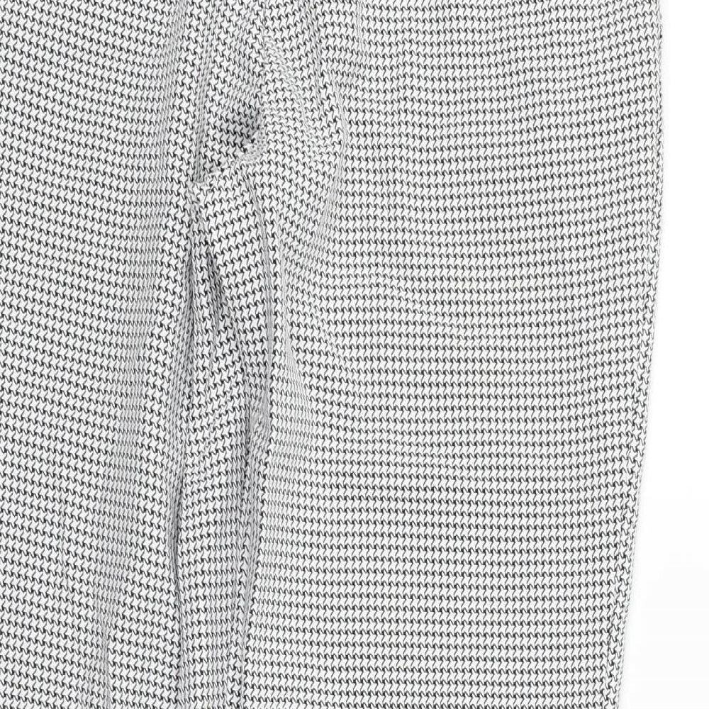 Dorothy Perkins Womens Silver Trousers Size 10 L26 in