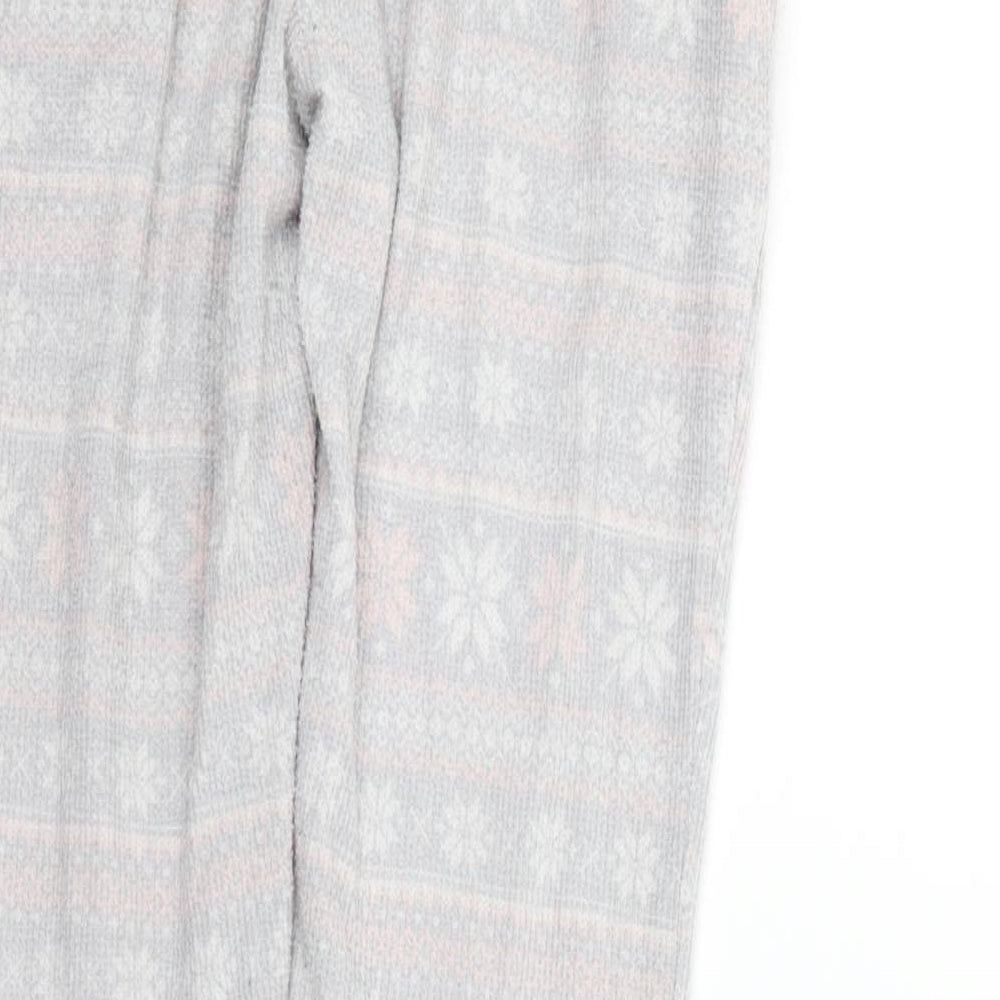 LOVE TO LOUNGE Girls Grey Geometric Top One Piece Size XS