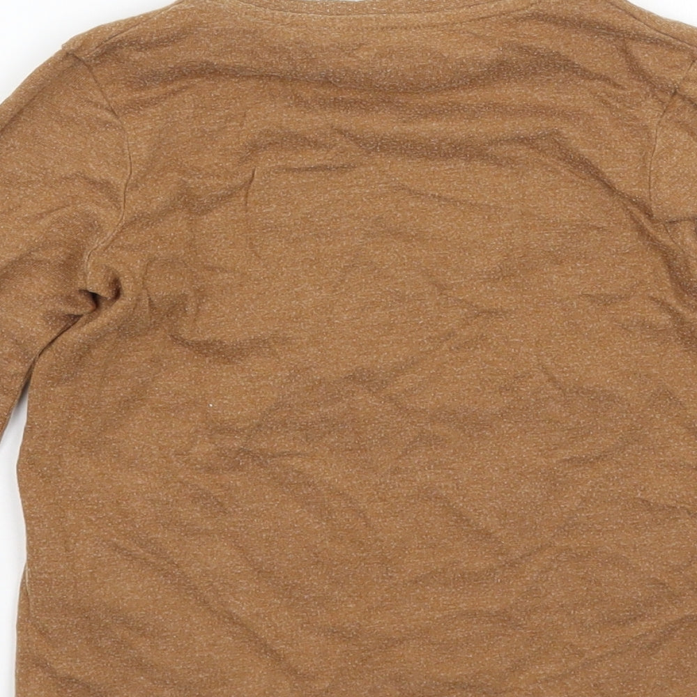 TU Girls Brown Basic T-Shirt Size 3-4 Years