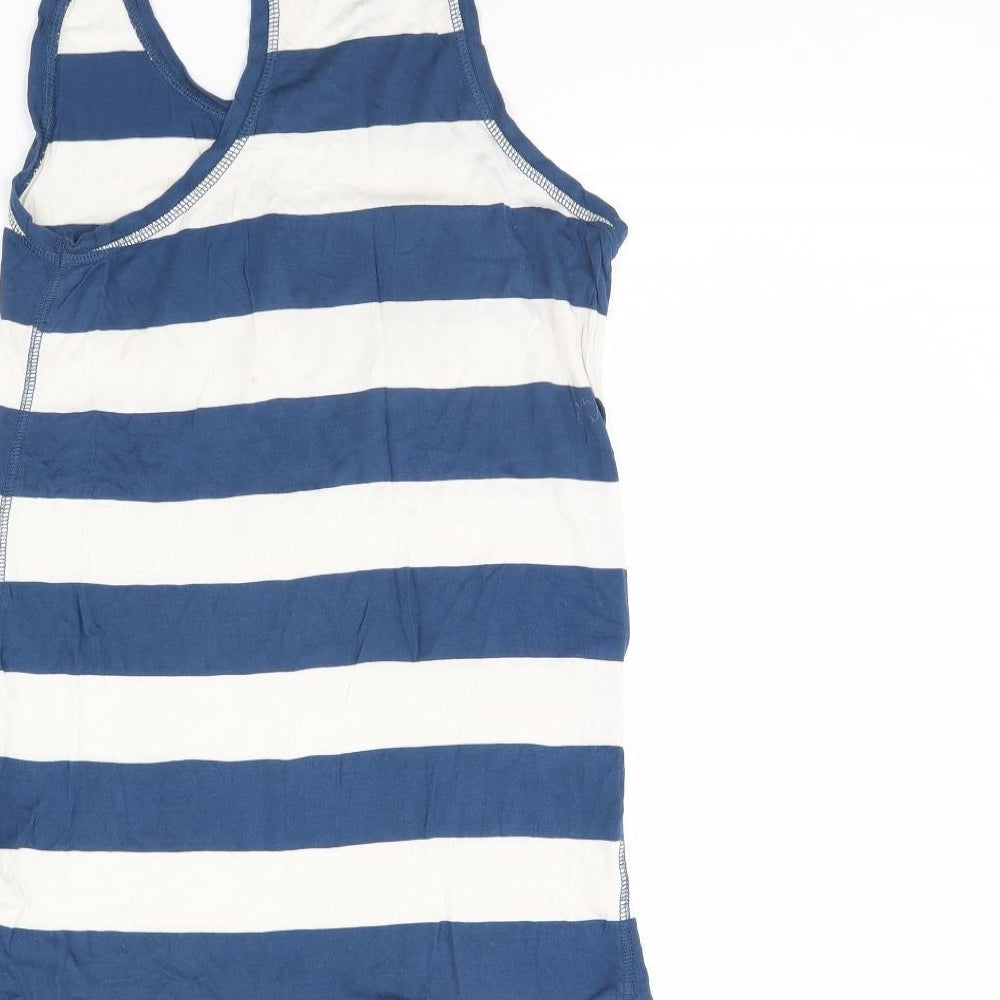 NEXT Womens Blue Striped Basic Tank Size 8
