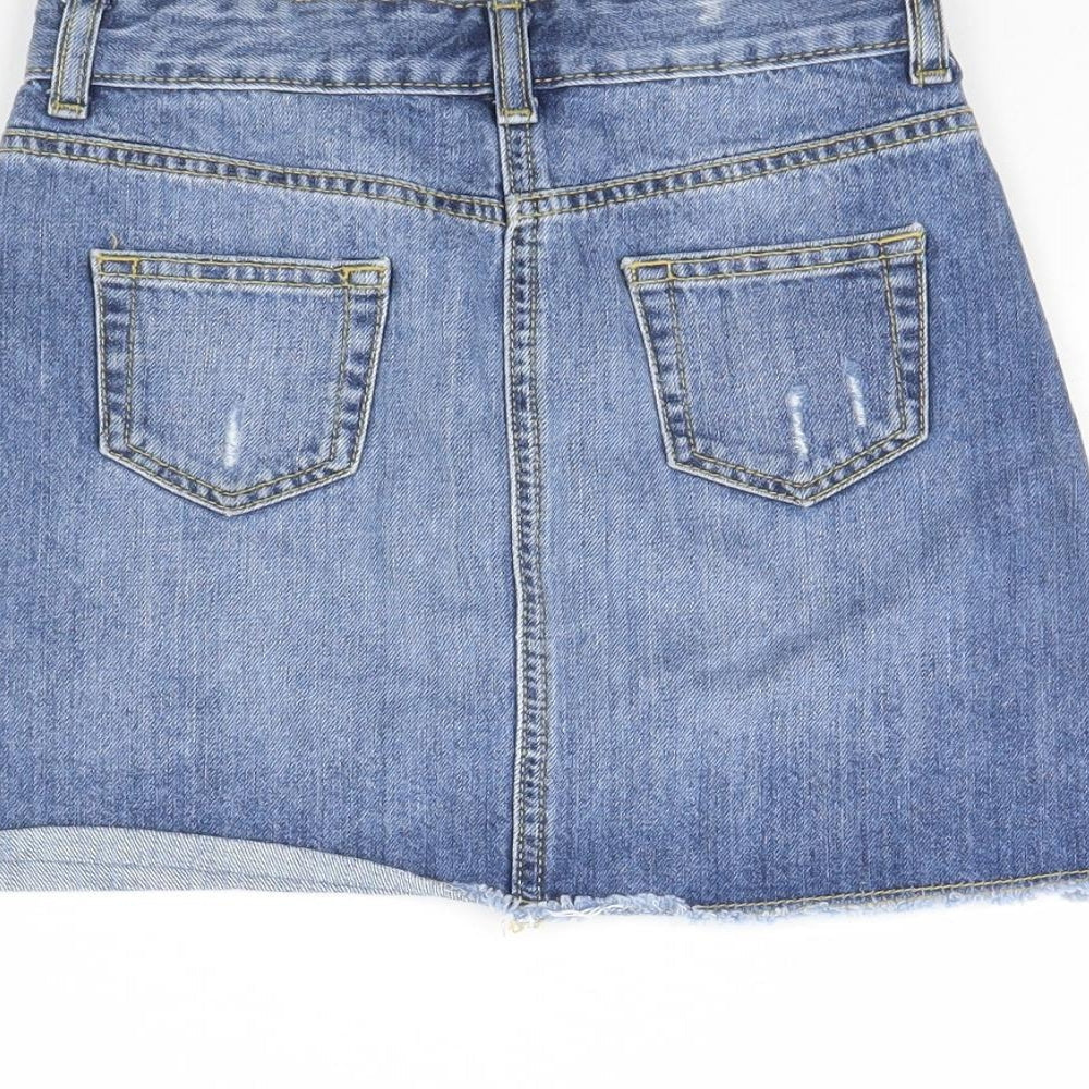 Denim Girls Blue Denim Mini Skirt Size 10 Years