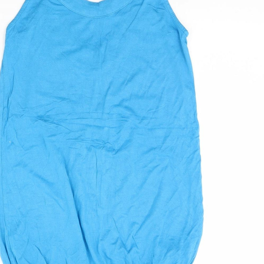 South Womens Blue Basic Tank Size 8