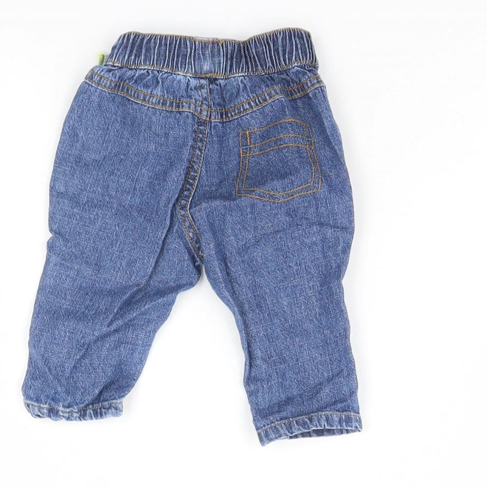 Nutmeg Baby Blue Cargo Trousers Size 0-3 Months