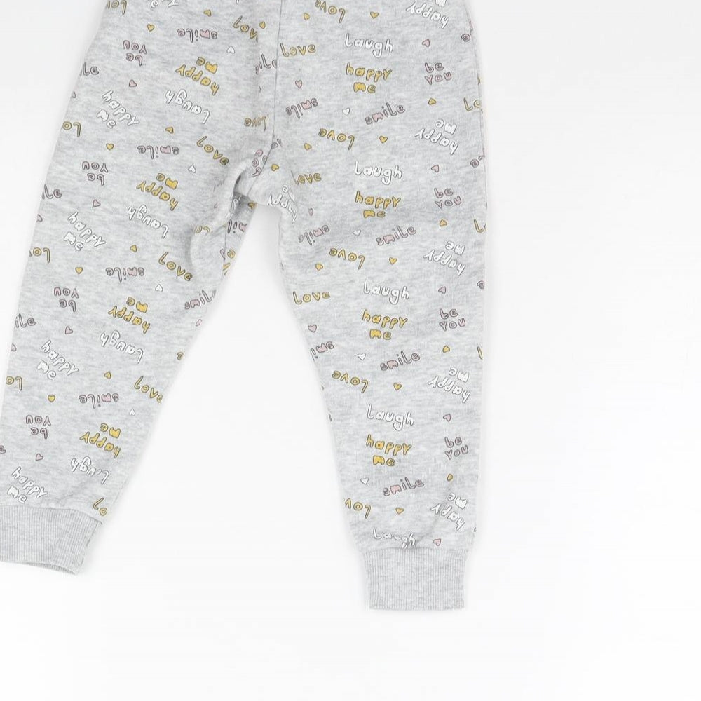 Primark Baby Grey Spotted Jogger Trousers Size 12 Months