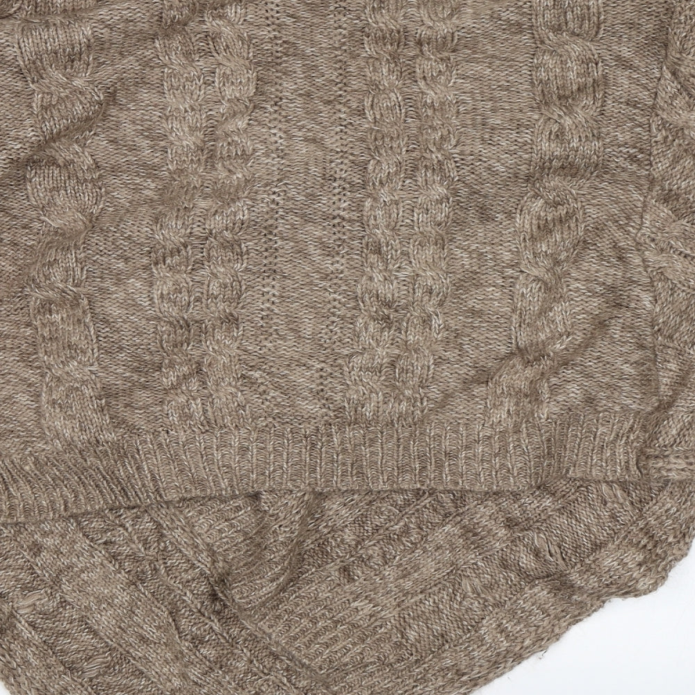 Roman Originals Womens Brown Cardigan Jumper Size S
