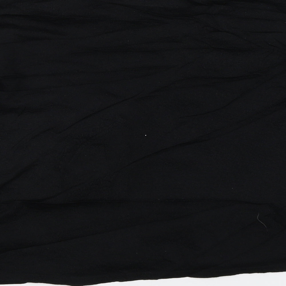 Klass Collection Womens Black Basic Blouse Size L