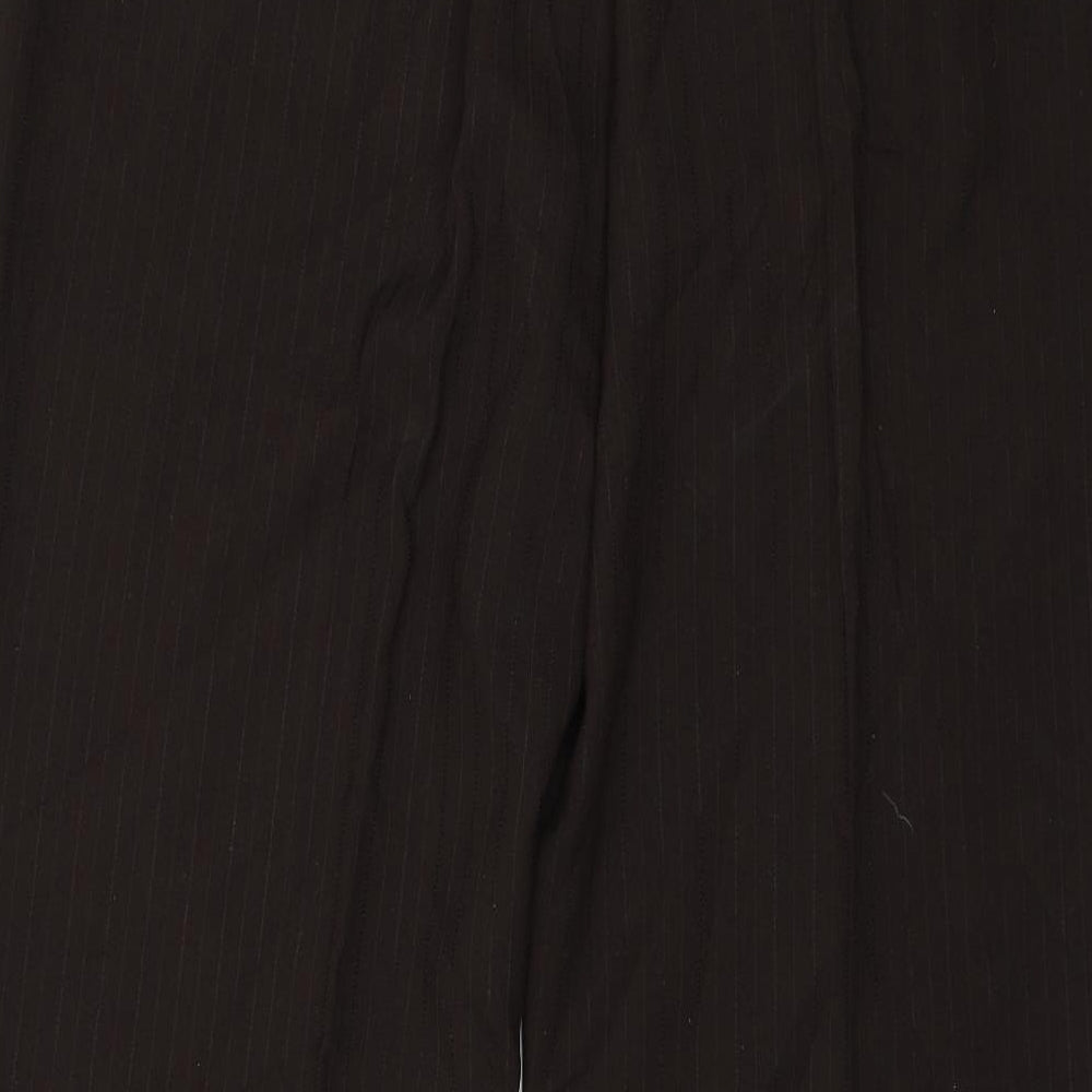 Bonmarché Womens Brown Striped Trousers Size 18 L25 in