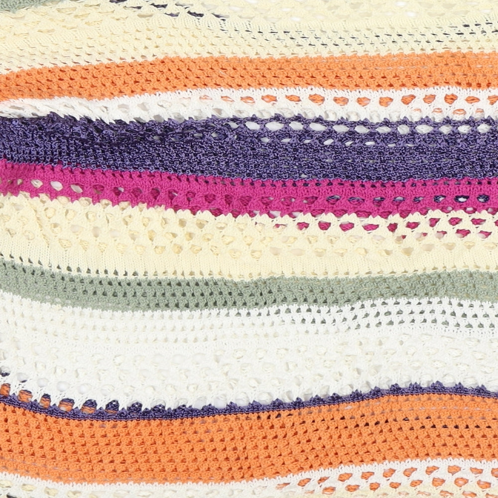 NEXT Womens Multicoloured Striped Pullover Jumper Size S