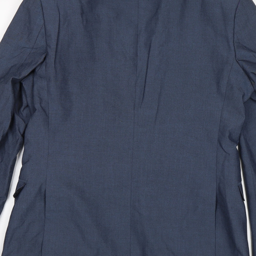 limehaus Mens Blue Jacket Blazer Size 38