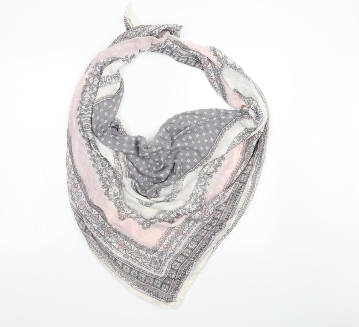 Preworn Womens Multicoloured Geometric Shawl/Wrap
