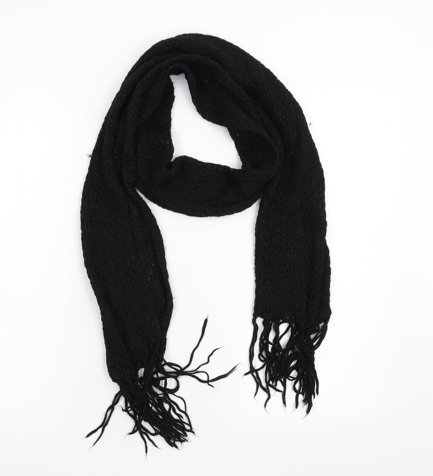 Divided Womens Black Knit Scarf