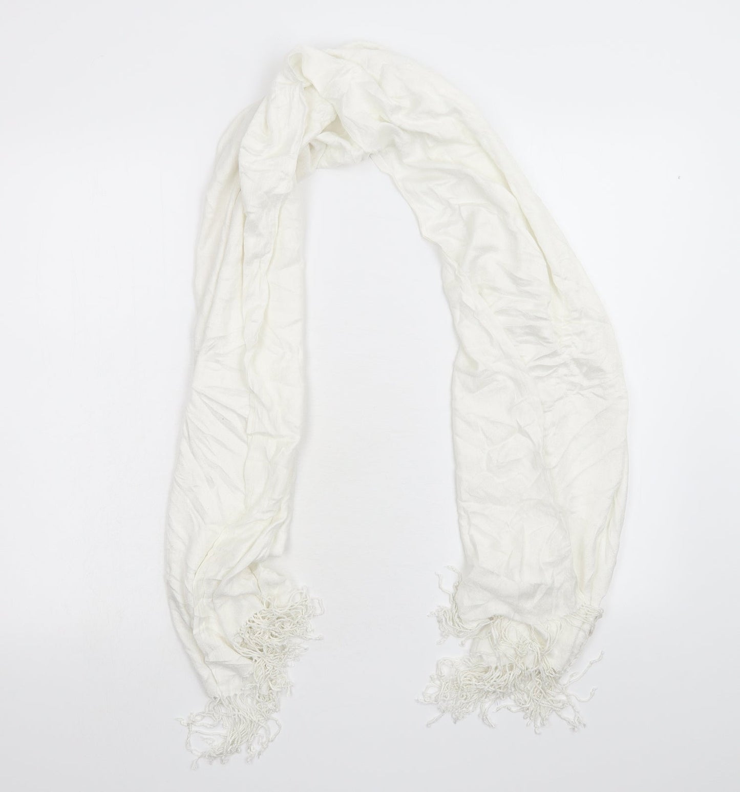 Preworn Womens White Scarf