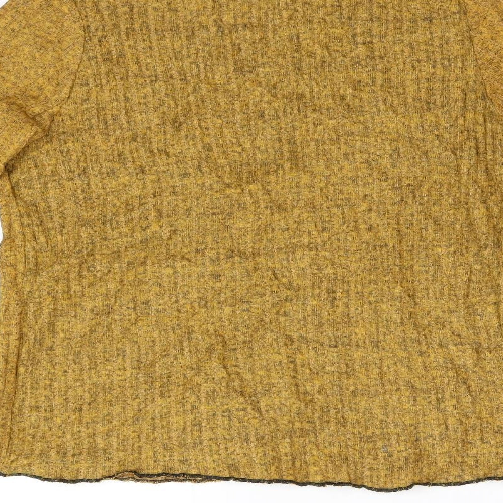 Primark Womens Yellow Knit Pullover Jumper Size L