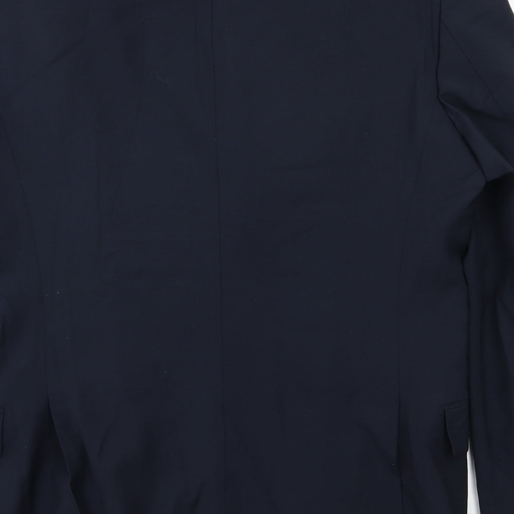 Angelico Mens Blue Jacket Blazer Size L