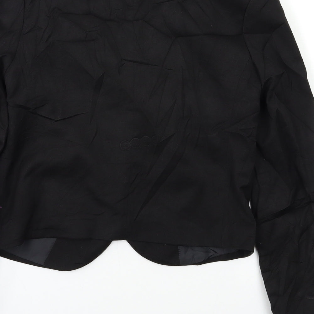 H&M Womens Black Jacket Blazer Size S