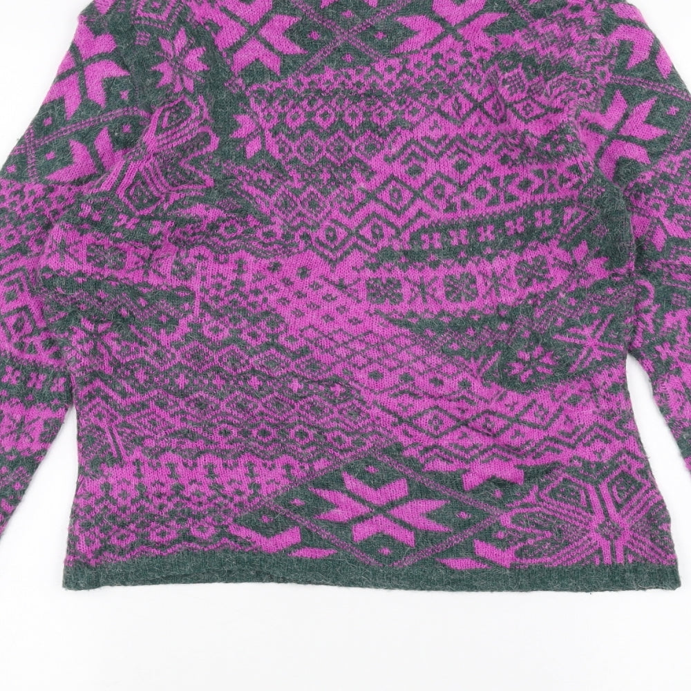 French Connection Womens Purple Pullover Jumper Size S