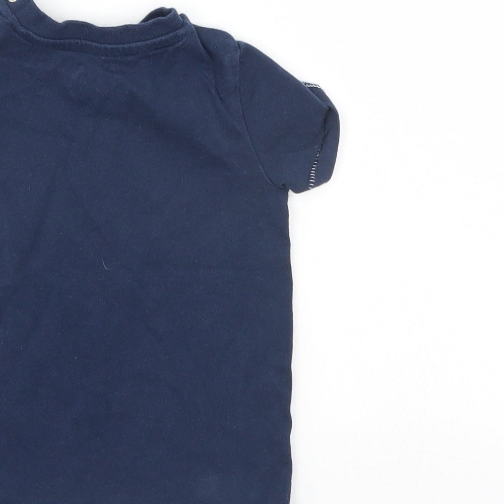 Fred & Flo Boys Blue Basic T-Shirt Size 6-9 Months