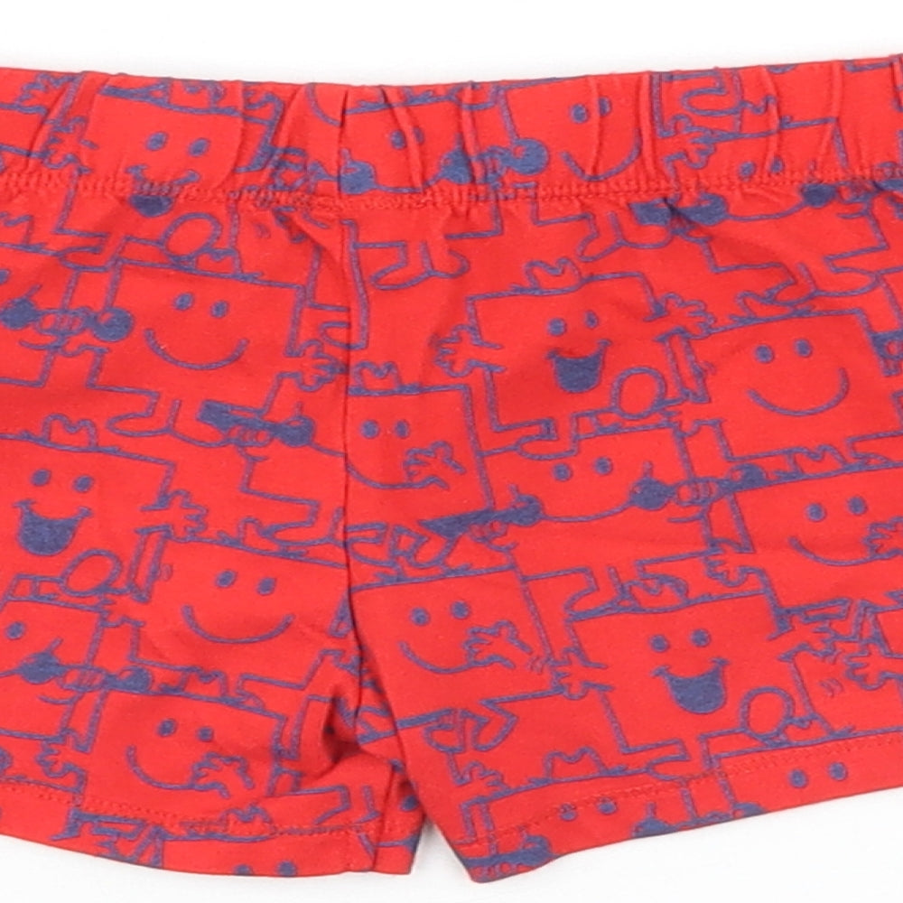Mr Men Red Cropped Trousers Size 6-9 Months