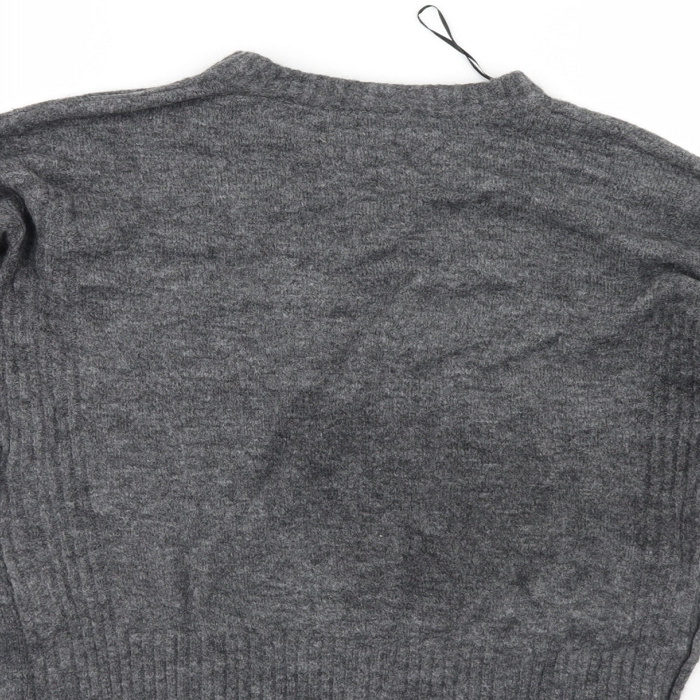 Divided Womens Grey Pullover Jumper Size S
