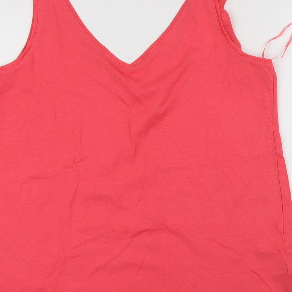 F&F Womens Pink Basic T-Shirt Size 8
