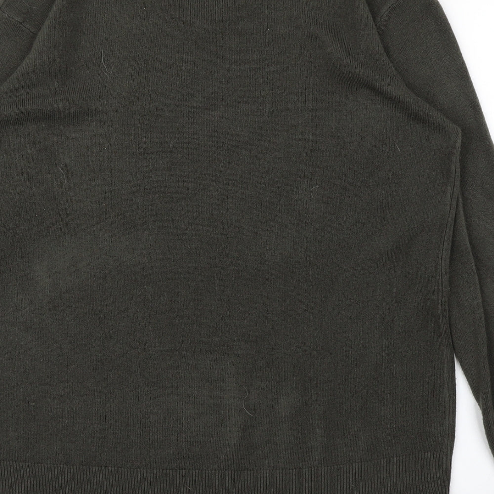 peacock Mens Green Pullover Jumper Size L